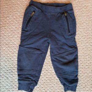 Organic Cotton Blue Jogger Pants, Hanna Andersson, Size 3 toddler boy